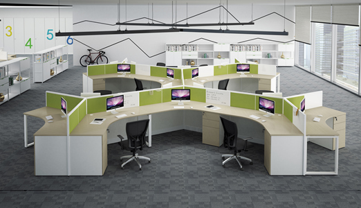 異型職員辦公桌【一】